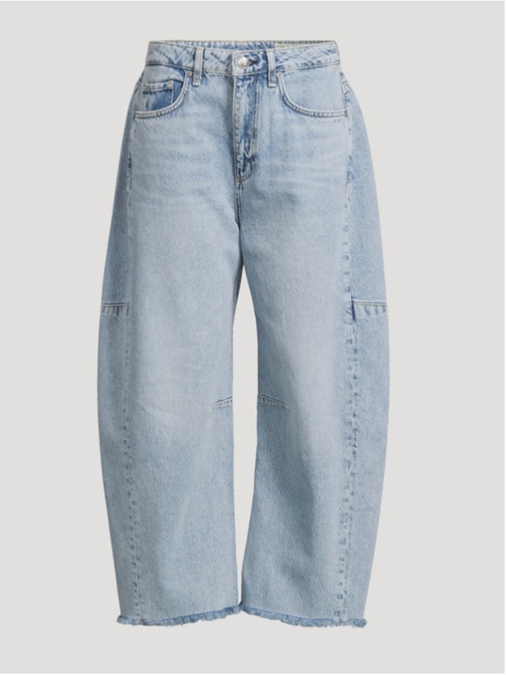 Rag and Bone Charlie Panelled Frayed Jeans Size 27